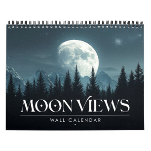 2027 Mondansichten Vollmond Mond Kunstkalender Kalender