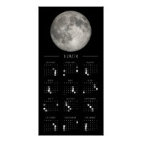 2027 Mondphasen-Wandkalender 35,5 x 71 cm