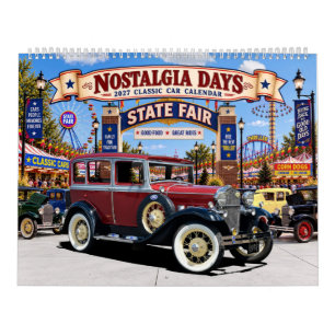 2027 Nostalgischer Klassiker-Auto-Wandkalender Kalender