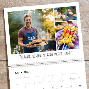 2027 Personalisierter Familienfoto-Kalender mit in Kalender