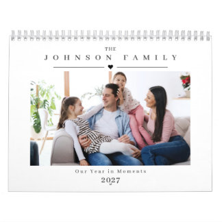 2027 Personalized Family Photo Calendar 12 months Kalender