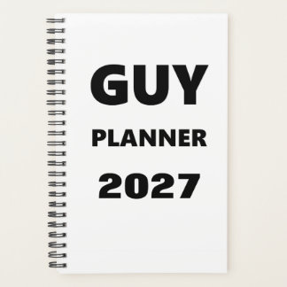 2027 Planer für Männer Typ Planer Schwarze Schrift