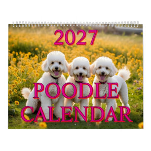 2027 POODLE-KALENDER KALENDER