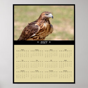 2027 Roter Milan Wandkalender - Raubvogel Poster