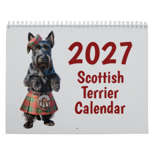 2027 Scottish Terrier Hund Kalender