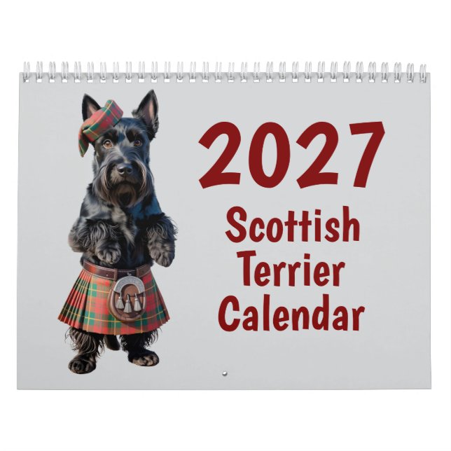 2027 Scottish Terrier Hund Kalender (Titelbild)