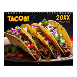 2027 Taco Foodie Food Wand Kalender
