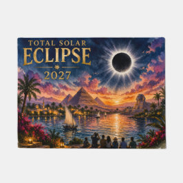 2027 Totale Sonnenfinsternis Ägypten Fußmatte