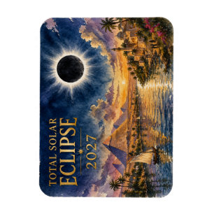 2027 Totale Sonnenfinsternis Ägypten Magnet