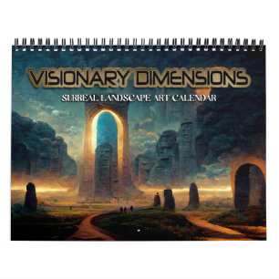 2027 Visionäre Dimensionen 3 Surreal Landschaften Kalender