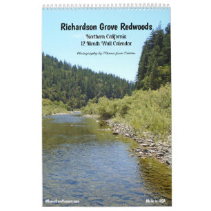 2027 Wandkalender - Richardson Grove Kalifornien
