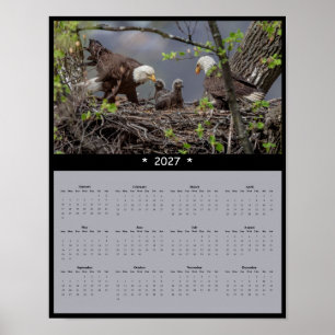 2027 Weißkopfseeadler-Wandkalender - Majestätische Poster