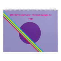 2027 Whimsical Color: Abstrakte Designs für das ga