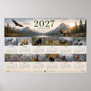 2027-Wildlife-Wandkalender-Poster Poster