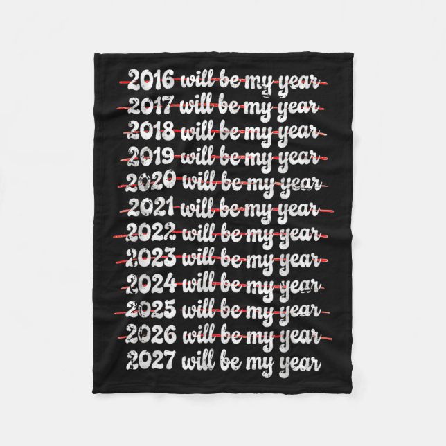 2027 Will Be My Year Procrastination New Year Reso Fleecedecke (Vorderseite)