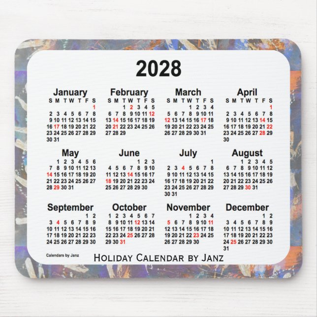 2028 Holiday Mousepad (Vorne)