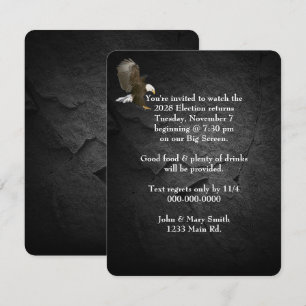 2028 Party Bald Eagle Einladung