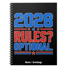 2028 Regeln Optional Lustiger Politischer Humor Wa Notizblock