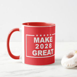 2028 Wiederwahl des großen sonnigen Präsidenten Tasse