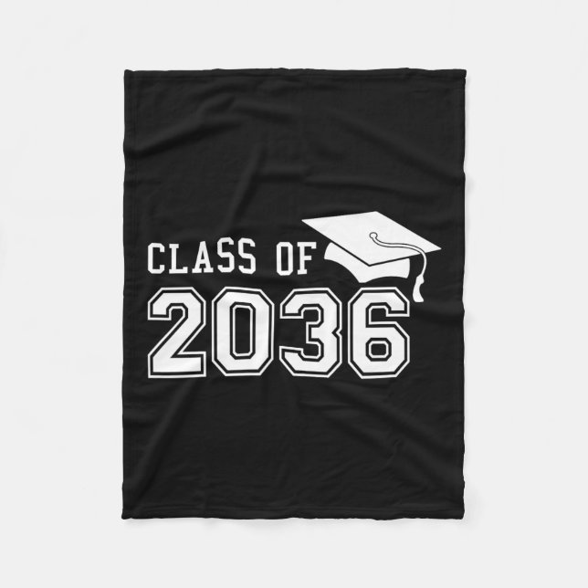 2036 wächst mit mir am ersten Schultag Fleecedecke (Vorderseite)