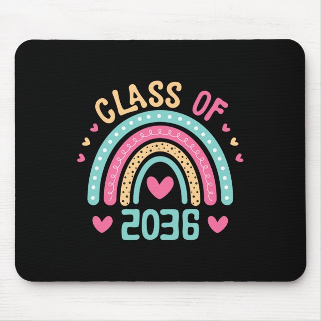 2036 wächst mit mir am ersten Schultag Mousepad (Vorne)