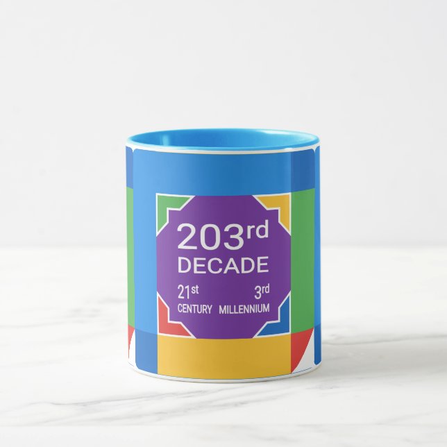 203. Dekade (Neujahr 2021-2030) Tasse (Zentrum)