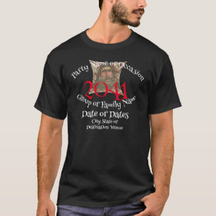 2041 Party-Wein Hochzeit Junggeselle Junggesellinn T-Shirt