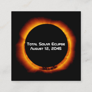 2045 Solaransatz insgesamt Quadratische Visitenkarte