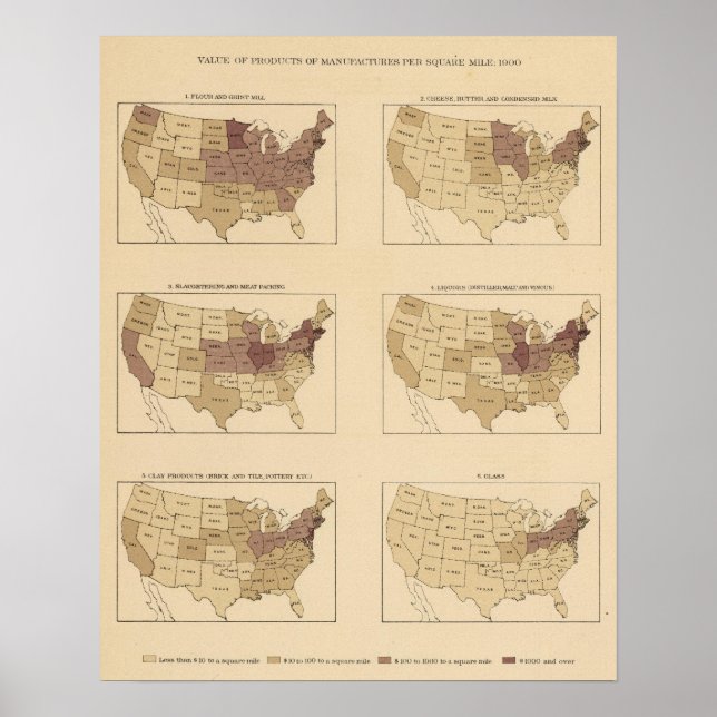 204 Hersteller/km2 Poster (Vorne)