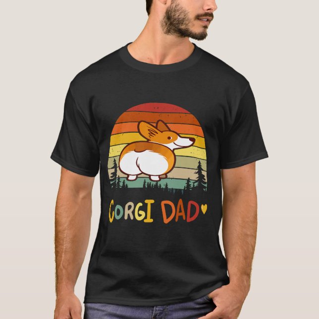 208 Corgi-Vater T-Shirt (Vorderseite)
