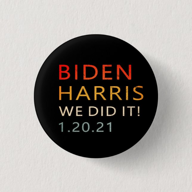 20.01.21, Biden Harris 20. Januar Button (Vorderseite)