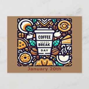 20.01. - Kaffeepause Postkarte