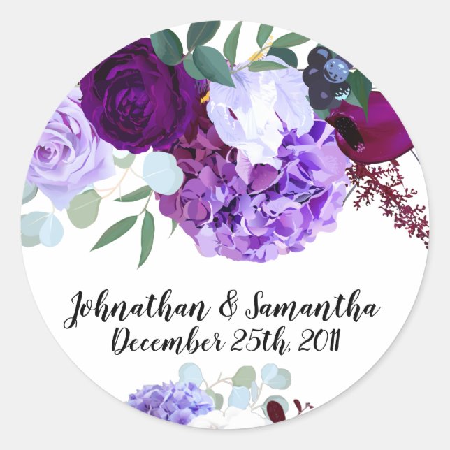 20 - 1.5" Bevorzugen Sie Stickers Lavendel Hibisku (Vorderseite)