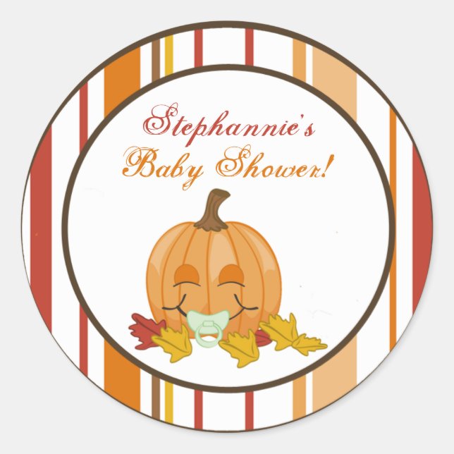20 - 1,5" Bevorzugung Aufkleber Herbstfall Pumpkin (Vorderseite)