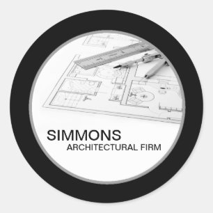 20 - 1,5" Black Architectural Business Stickers