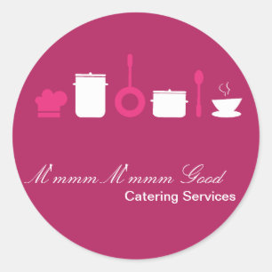 20 - 1,5" Catering Koch Business Stickers