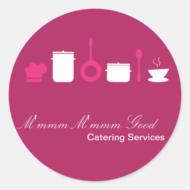 20 - 1,5" Catering Koch Business Stickers (Vorderseite)