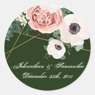 20 - 1,5" Gefallen Stickers Geometric Garden Hunte