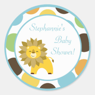 20 - 1.5" Gefallen Stickers Jungle King Lion Safar