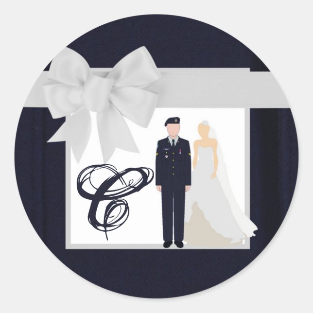 20 - 1,5 Umschlag Aufkleber ARMY Uniform Blues Bri (Vorderseite)