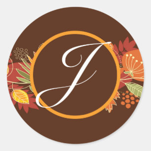 20 - 1,5 Umschlag Aufkleber Herbstgänge fallen flo