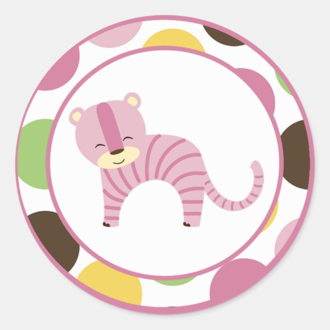 20 - 1,5" Umschlag Aufkleber Jungle Queen Tiger Sa (Vorderseite)