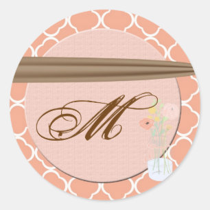 20 - 1,5 Umschlag Aufkleber Land Mason Jar Blume