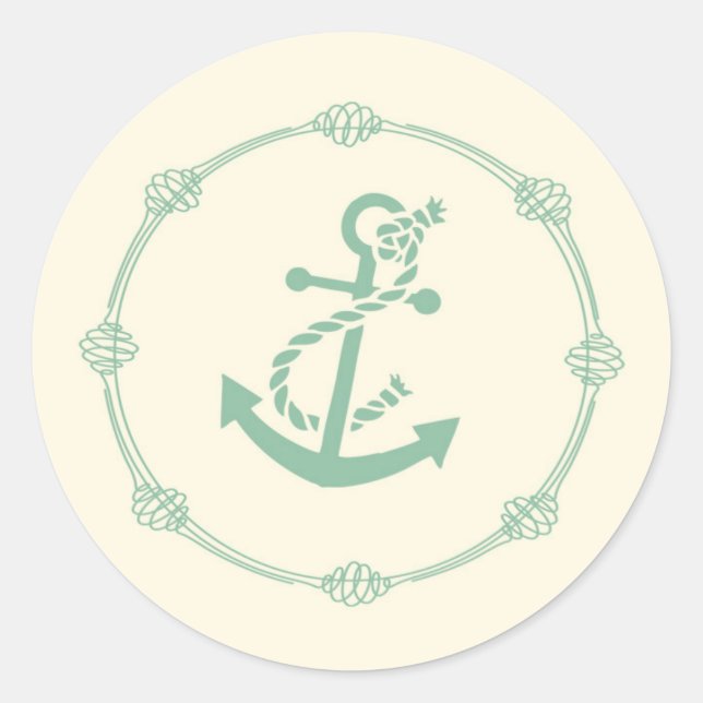 20 - 1,5 Umschlag Aufkleber Nautical Knot Anchor T (Vorderseite)