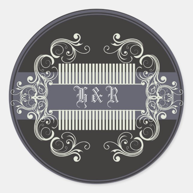 20 - 1,5 Umschlag Aufkleber Schwarze Krawatte Affa (Vorderseite)