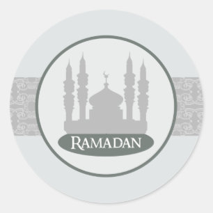 20 - 1,5" Umschlag Aufkleber Soft Blue Islamic Ram