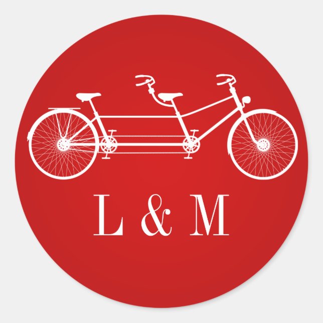 20 - 1,5 Umschlag Aufkleber Whimsical Red Double B (Vorderseite)