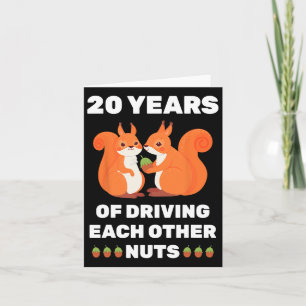 20. 20-jähriges Hochzeitsjubiläum Funny Couple für Karte