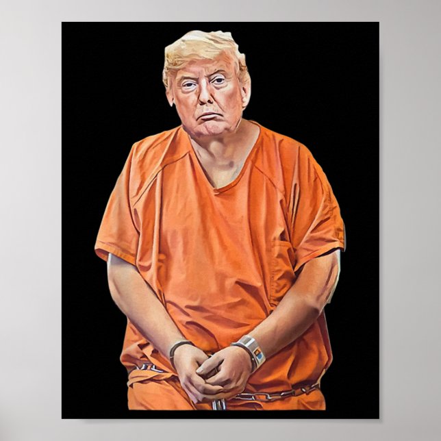20-24 Jahre Gefängnis Funny Anti-Trump Poster (Vorne)