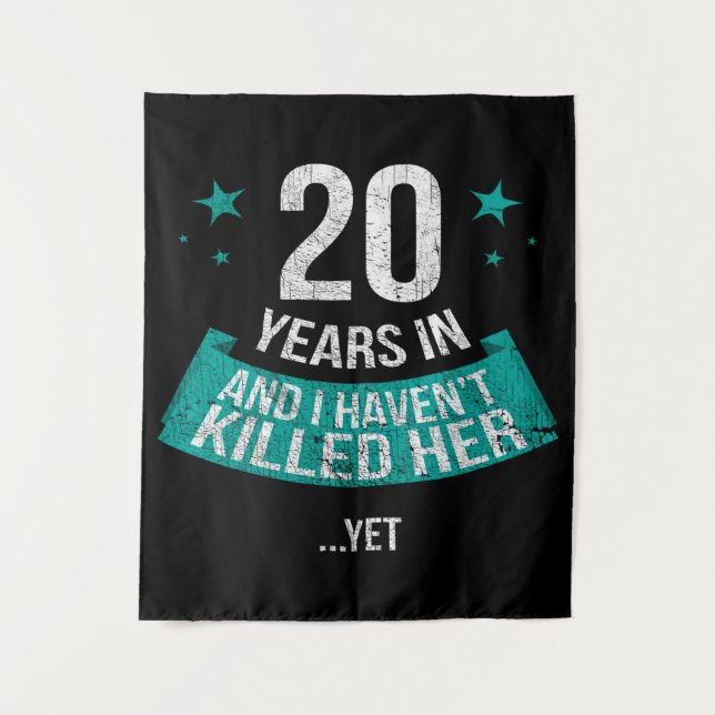 20 ans de mariage | tapisserie cadeau de famille (Devant)